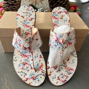 Joie floral white sandals NWB! Size 7